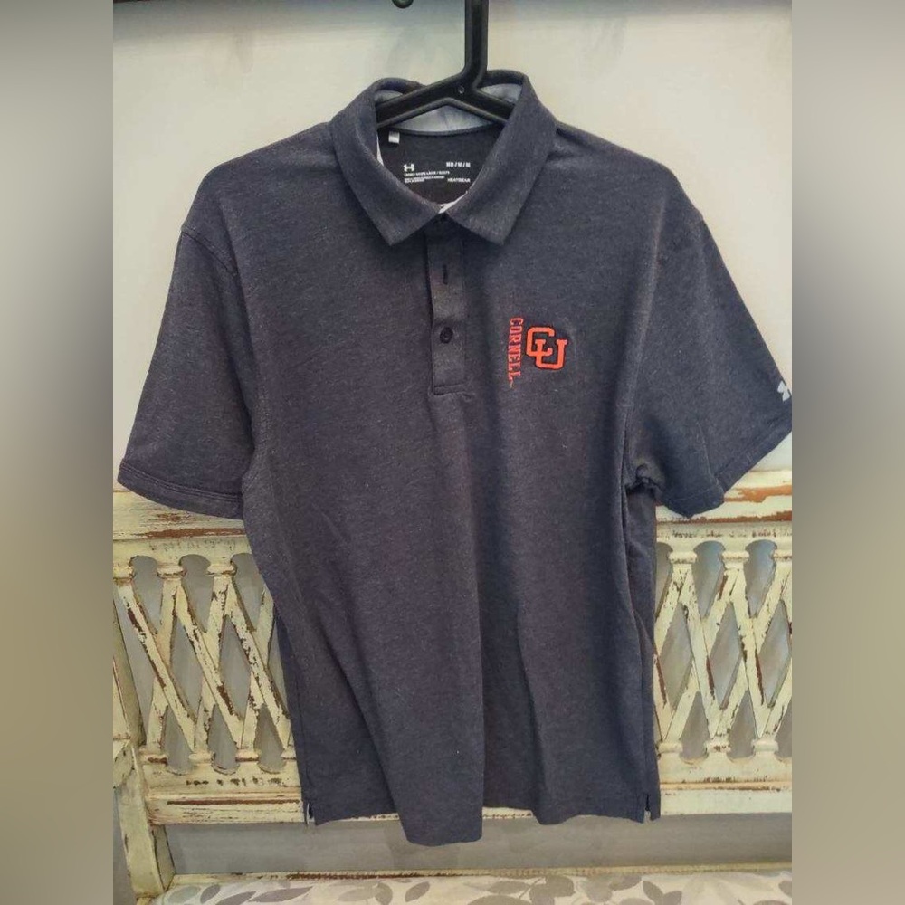 Cornell University Grey Polo - Under Armour Brand - M